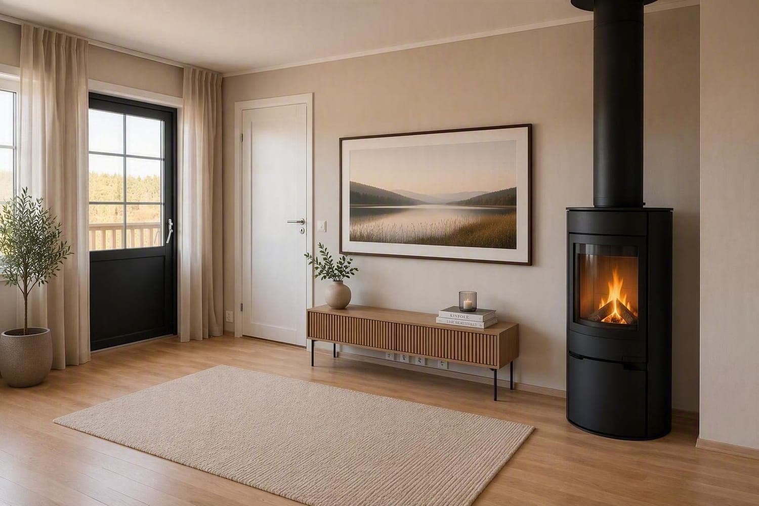 Deilig med peis på kalde dager Deilig med peis på kalde dager